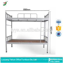 mais recente cama de aço design cama de beliche de metal duplo